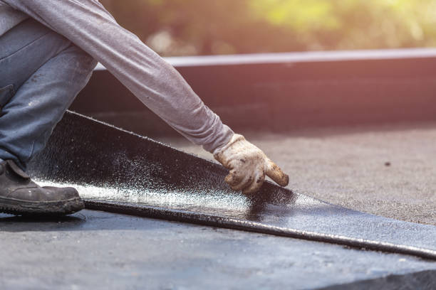Professional Basement Waterproofing technician working in Sunbury, PA
